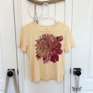 Yellow floral tee